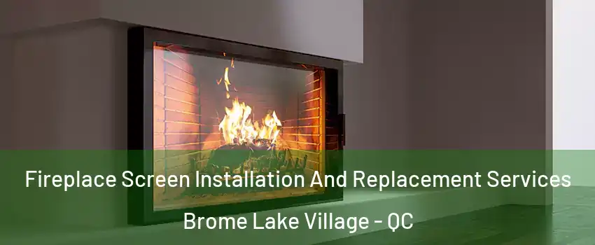  Fireplace Screen Installation And Replacement Services Brome Lake Village - QC