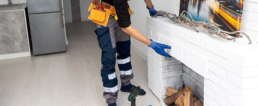 Outdoor Fireplace Restoration in Lac Brome, Quebec