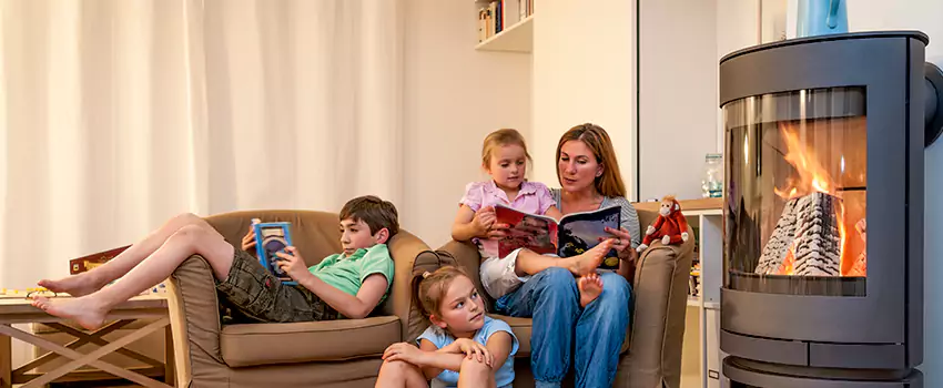 Outdoor Morso Fireplace Broken Screen Replacement in Lac Brome, Quebec